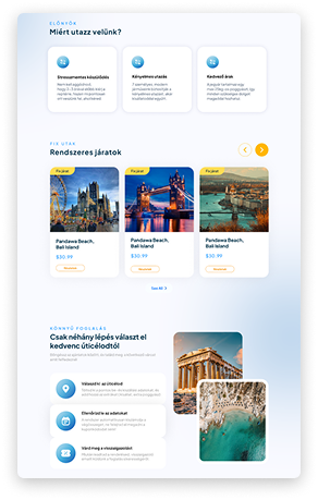 Europatravel weboldal készítés – responzív honlapkészítés Enigma Design